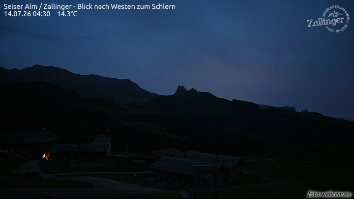 Archiv Foto Webcam Almgasthof Zallinger (Dolomiten)