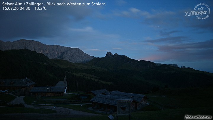 Archiv Foto Webcam Almgasthof Zallinger (Dolomiten)
