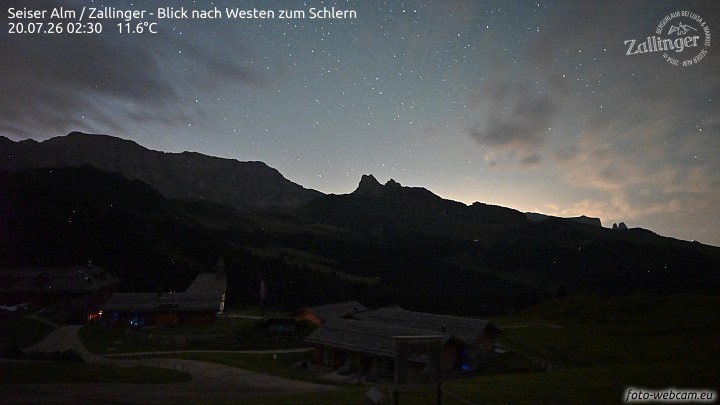Archiv Foto Webcam Almgasthof Zallinger (Dolomiten)
