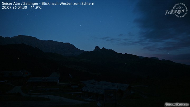 Archiv Foto Webcam Almgasthof Zallinger (Dolomiten)