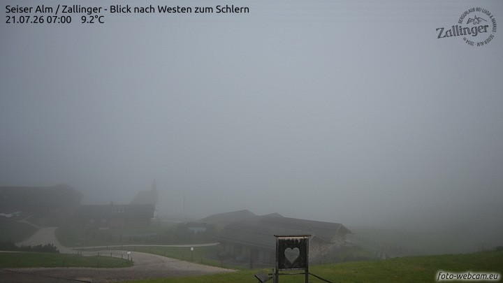 Archiv Foto Webcam Almgasthof Zallinger (Dolomiten)