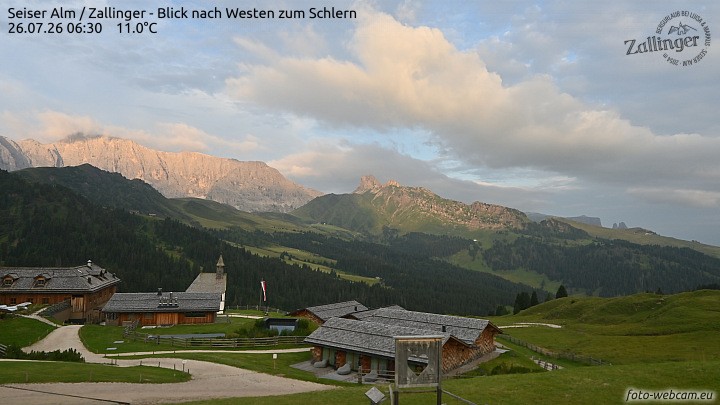 Archiv Foto Webcam Almgasthof Zallinger (Dolomiten)