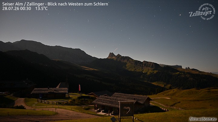 Archiv Foto Webcam Almgasthof Zallinger (Dolomiten)