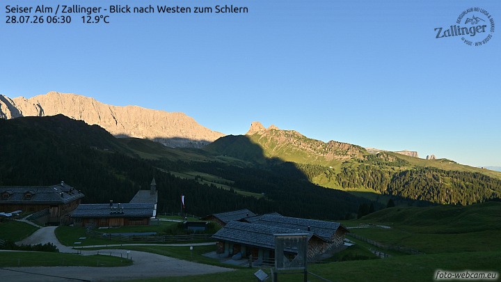 Archiv Foto Webcam Almgasthof Zallinger (Dolomiten)