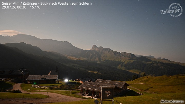 Archiv Foto Webcam Almgasthof Zallinger (Dolomiten)