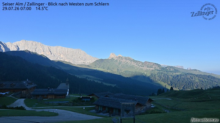 Archiv Foto Webcam Almgasthof Zallinger (Dolomiten)