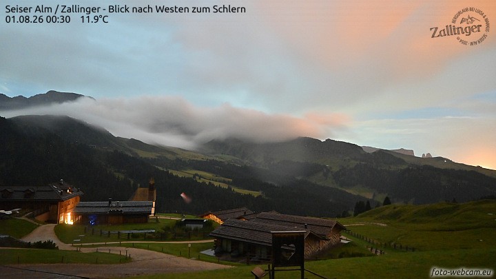 Archiv Foto Webcam Almgasthof Zallinger (Dolomiten)