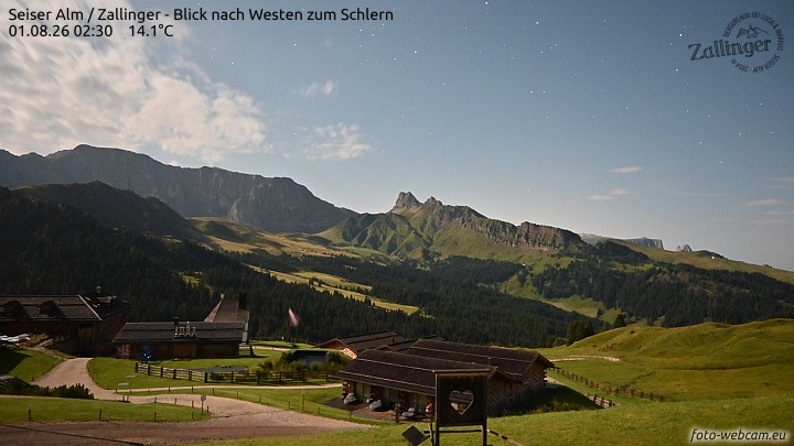 Archiv Foto Webcam Almgasthof Zallinger (Dolomiten)