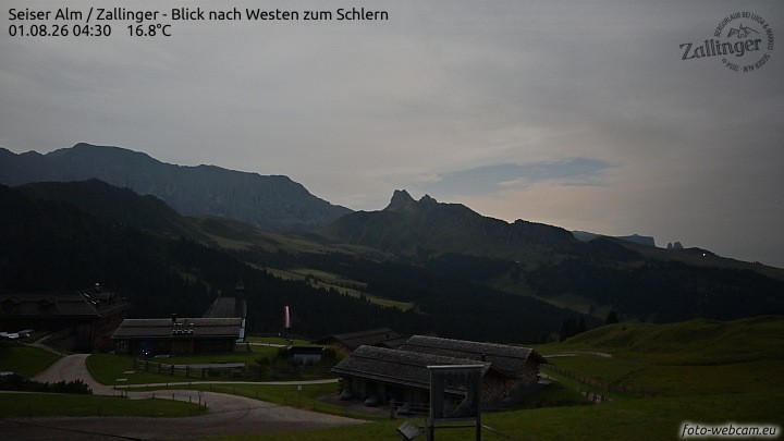 Archiv Foto Webcam Almgasthof Zallinger (Dolomiten)