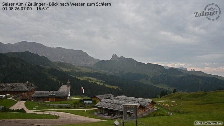 Archiv Foto Webcam Almgasthof Zallinger (Dolomiten)