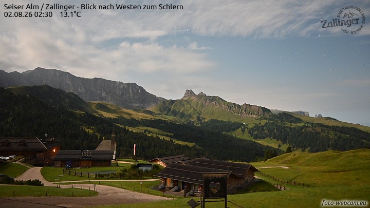 Archiv Foto Webcam Almgasthof Zallinger (Dolomiten)