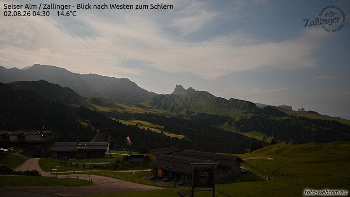 Archiv Foto Webcam Almgasthof Zallinger (Dolomiten)