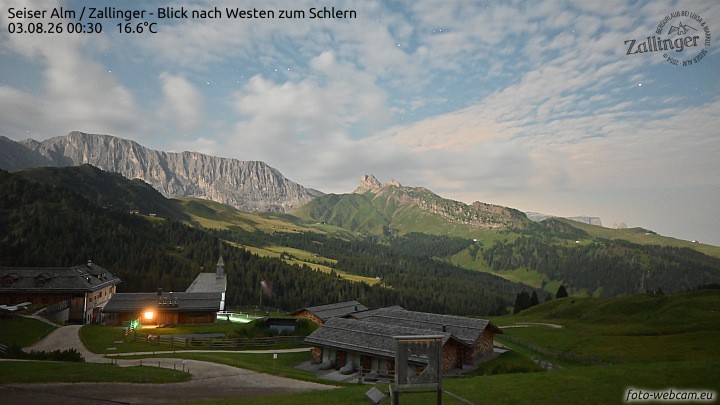 Archiv Foto Webcam Almgasthof Zallinger (Dolomiten)
