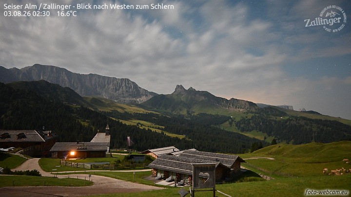 Archiv Foto Webcam Almgasthof Zallinger (Dolomiten)