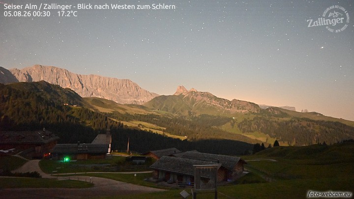 Archiv Foto Webcam Almgasthof Zallinger (Dolomiten)