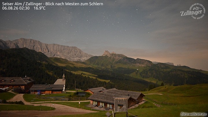 Archiv Foto Webcam Almgasthof Zallinger (Dolomiten)
