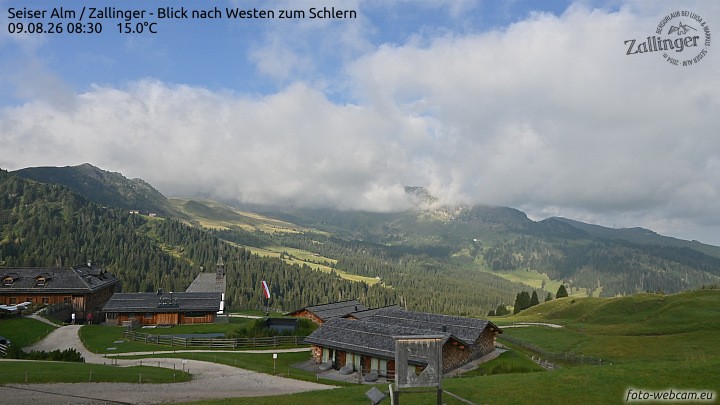 Archived image Webcam Almgasthof Zallinger
