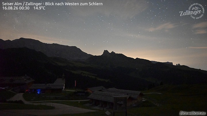 Archived image Webcam Almgasthof Zallinger