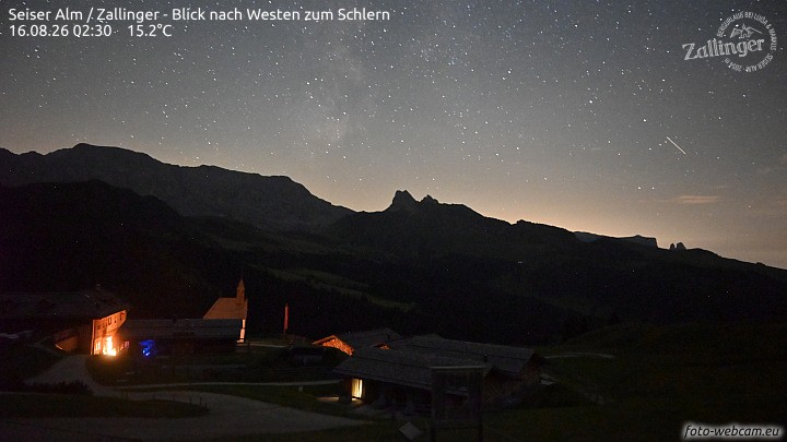 Archived image Webcam Almgasthof Zallinger