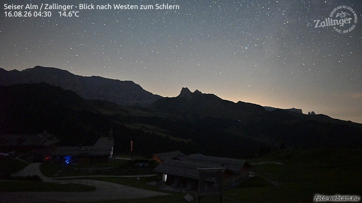 Archiv Foto Webcam Almgasthof Zallinger (Dolomiten)
