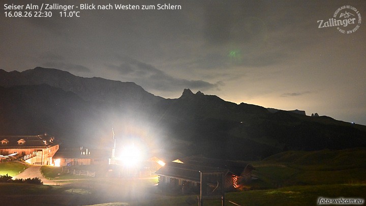 Archiv Foto Webcam Almgasthof Zallinger (Dolomiten)