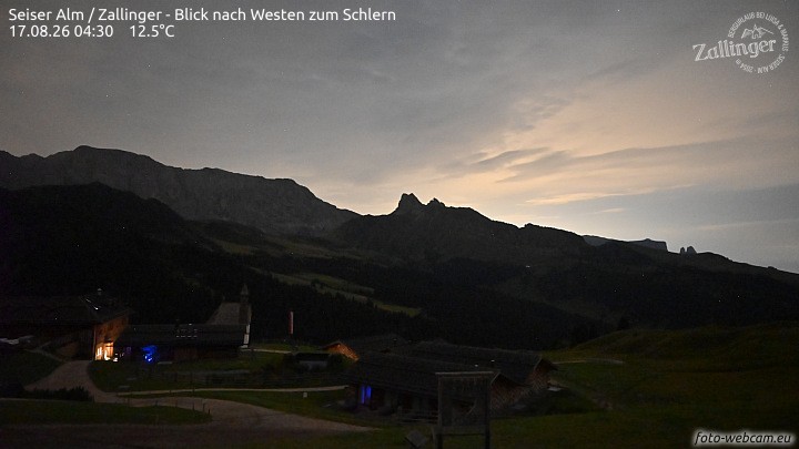 Archiv Foto Webcam Almgasthof Zallinger (Dolomiten)