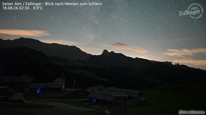 Archived image Webcam Almgasthof Zallinger