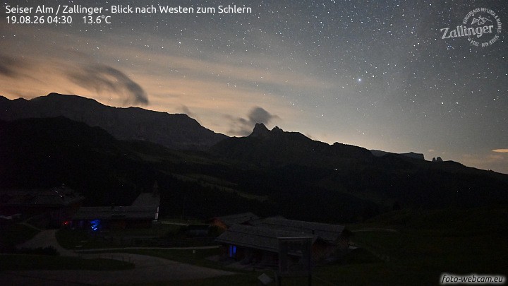 Archiv Foto Webcam Almgasthof Zallinger (Dolomiten)