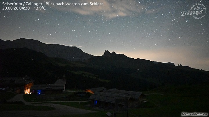 Archived image Webcam Almgasthof Zallinger