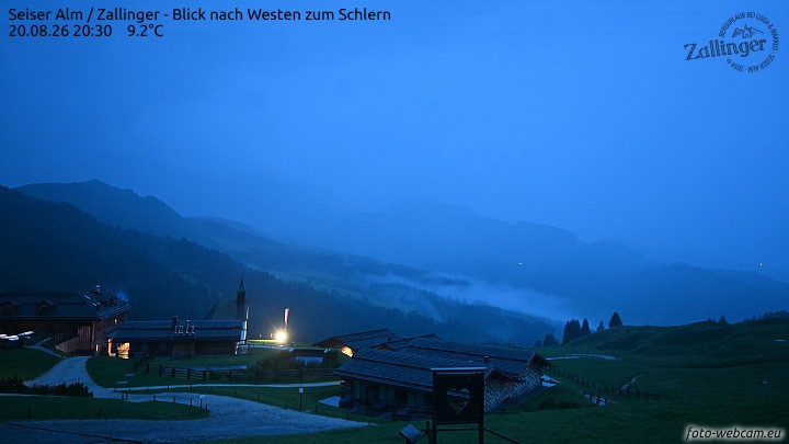 Archived image Webcam Almgasthof Zallinger