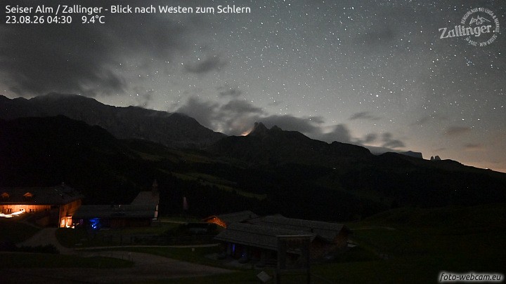 Archiv Foto Webcam Almgasthof Zallinger (Dolomiten)
