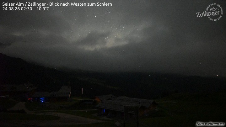 Archiv Foto Webcam Almgasthof Zallinger (Dolomiten)