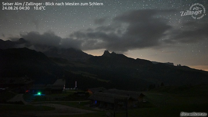 Archiv Foto Webcam Almgasthof Zallinger (Dolomiten)