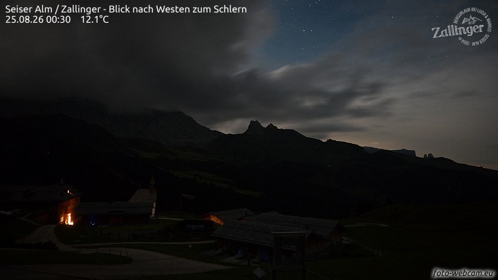 Archiv Foto Webcam Almgasthof Zallinger (Dolomiten)