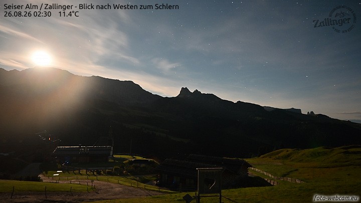 Archiv Foto Webcam Almgasthof Zallinger (Dolomiten)