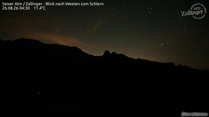 Archiv Foto Webcam Almgasthof Zallinger (Dolomiten)