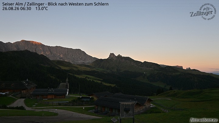Archiv Foto Webcam Almgasthof Zallinger (Dolomiten)