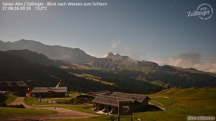 Archiv Foto Webcam Almgasthof Zallinger (Dolomiten)