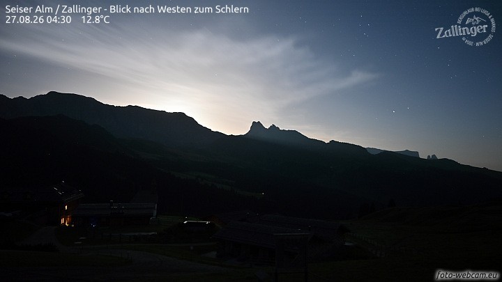 Archiv Foto Webcam Almgasthof Zallinger (Dolomiten)