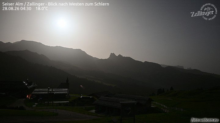 Archiv Foto Webcam Almgasthof Zallinger (Dolomiten)