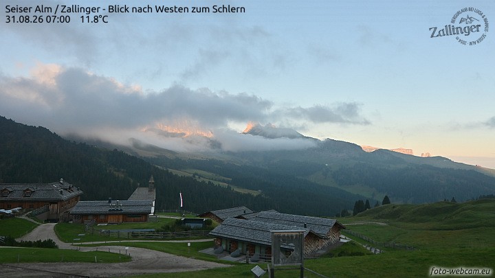 Archiv Foto Webcam Almgasthof Zallinger (Dolomiten)