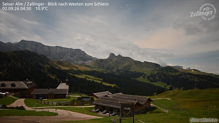 Archiv Foto Webcam Almgasthof Zallinger (Dolomiten)