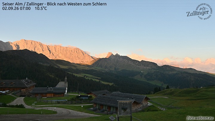Archiv Foto Webcam Almgasthof Zallinger (Dolomiten)