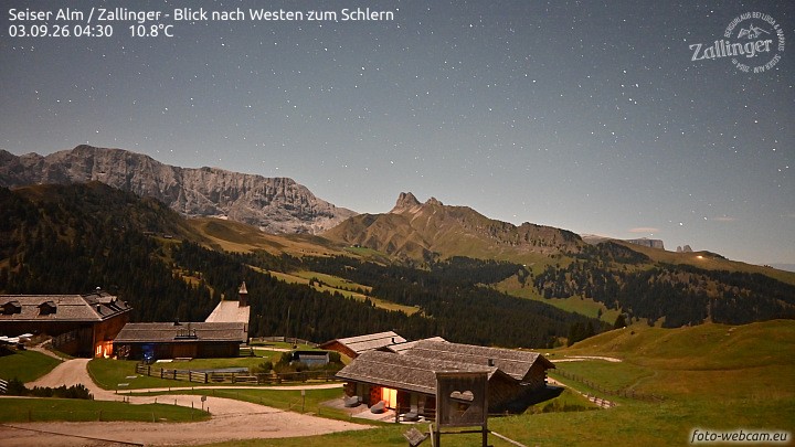 Archived image Webcam Almgasthof Zallinger