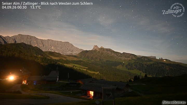 Archived image Webcam Almgasthof Zallinger