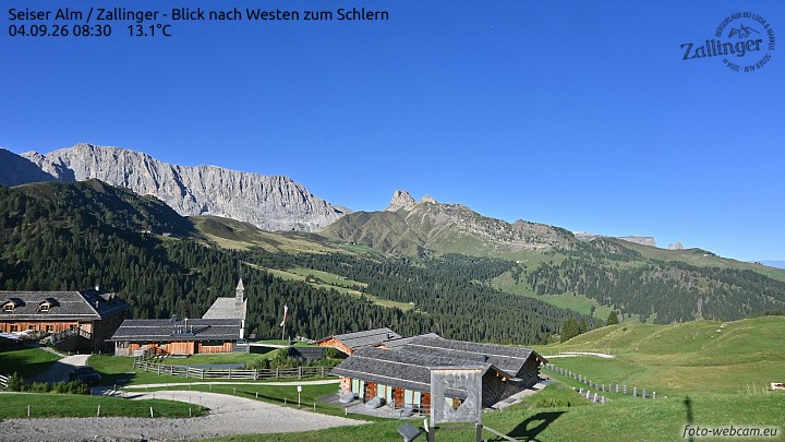 Archived image Webcam Almgasthof Zallinger