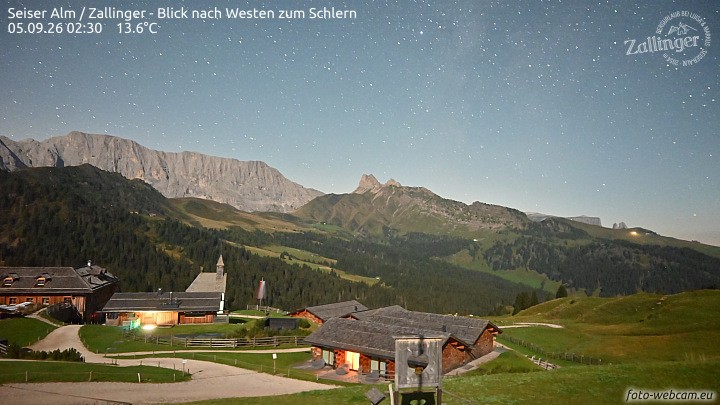 Archiv Foto Webcam Almgasthof Zallinger (Dolomiten)