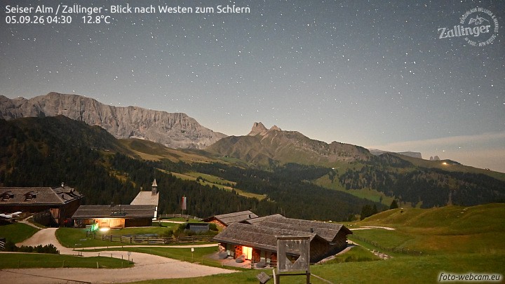Archiv Foto Webcam Almgasthof Zallinger (Dolomiten)