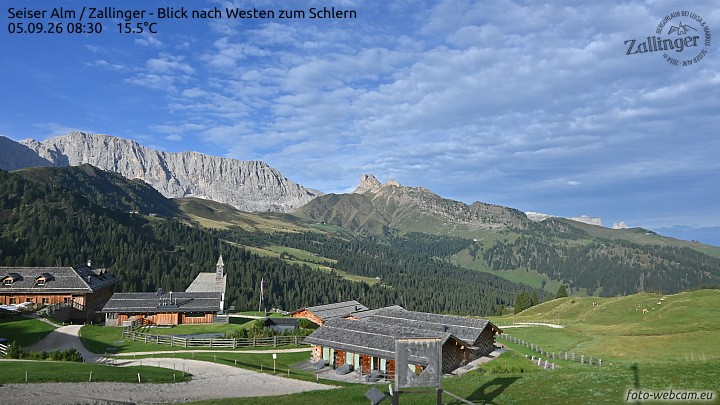 Archiv Foto Webcam Almgasthof Zallinger (Dolomiten)