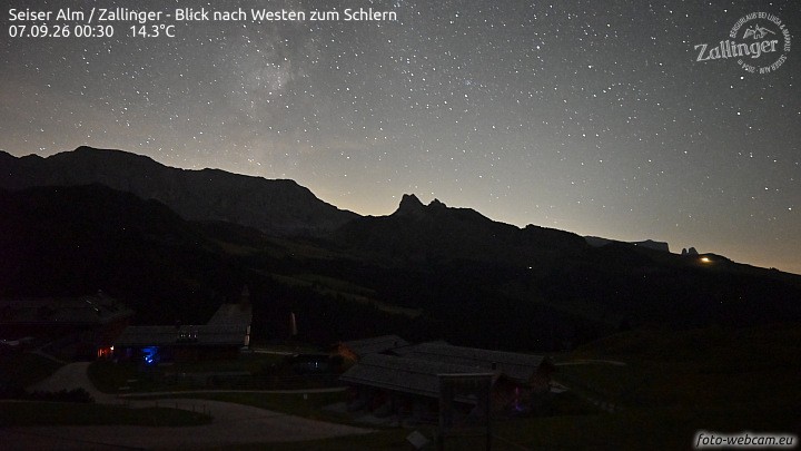 Archived image Webcam Almgasthof Zallinger